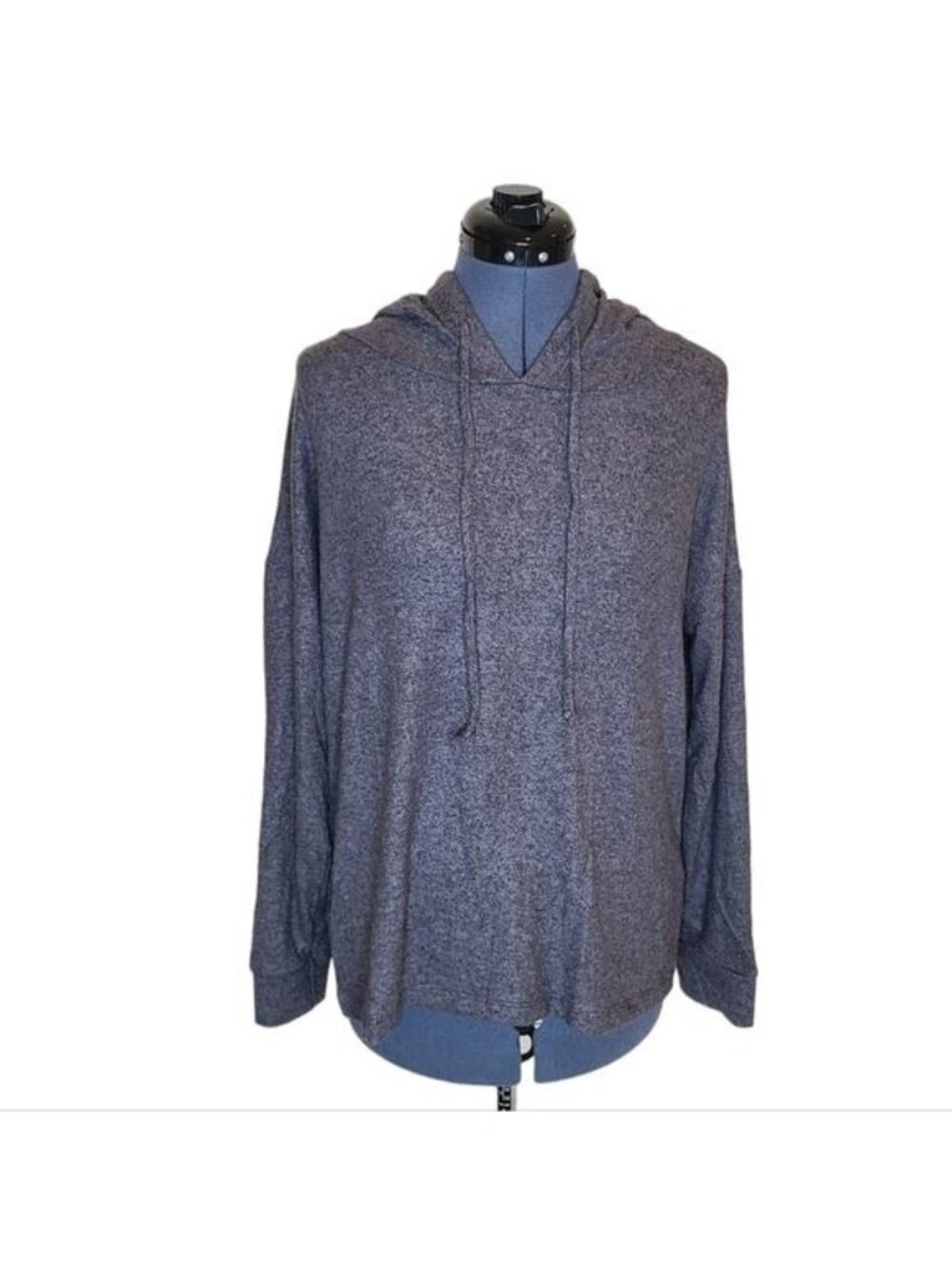 Freeloader Charcoal Gray Hooded Top Women's Small Drawstring Long Sleeve NWOT